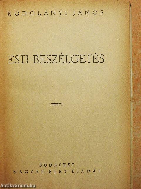 Esti beszélgetés