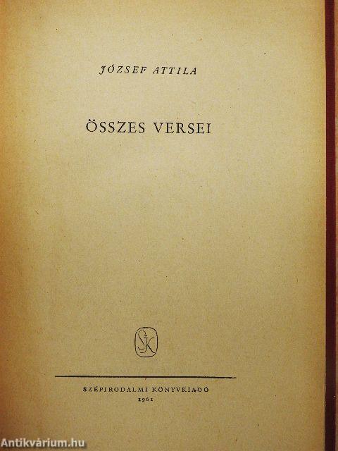 József Attila összes versei