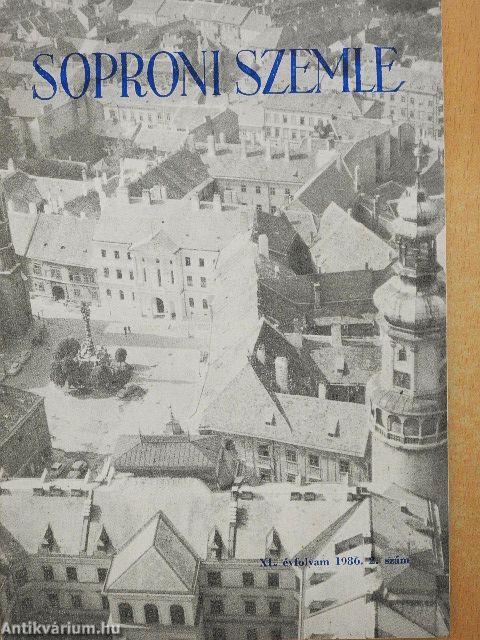 Soproni Szemle 1986/2.