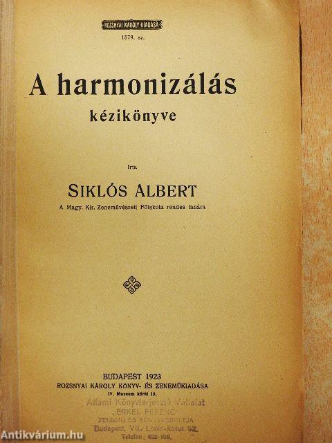 A harmonizálás kézikönyve