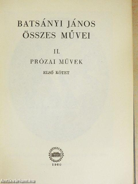 Batsányi János összes művei II.
