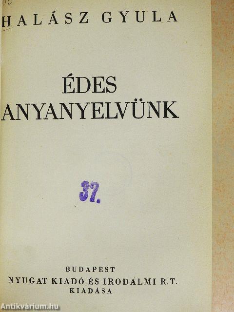 Édes anyanyelvünk