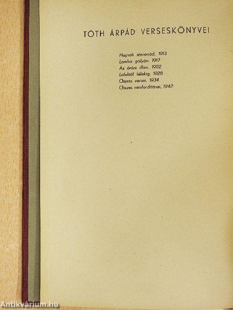 Tóth Árpád összes versfordításai