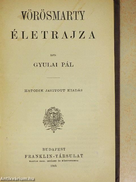 Vörösmarty életrajza