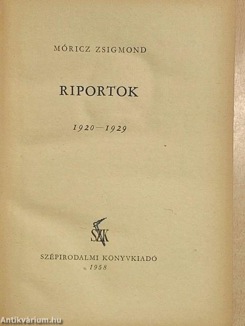 Riportok II.