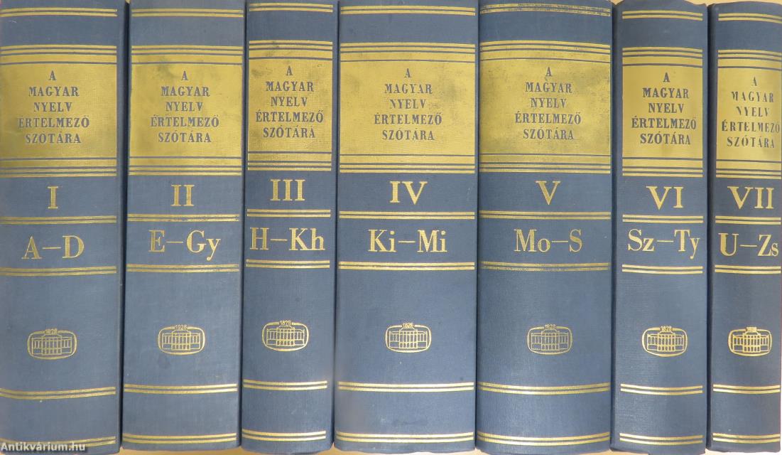 A magyar nyelv értelmező szótára I-VII.