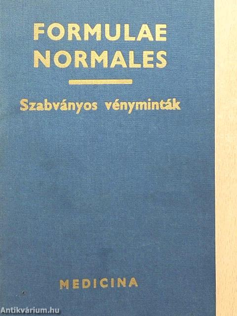 Formulae Normales V.