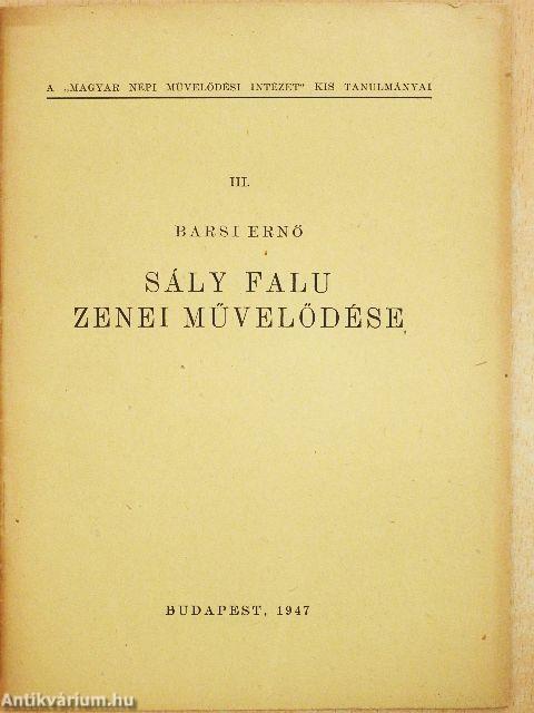 Sály falu zenei művelődése