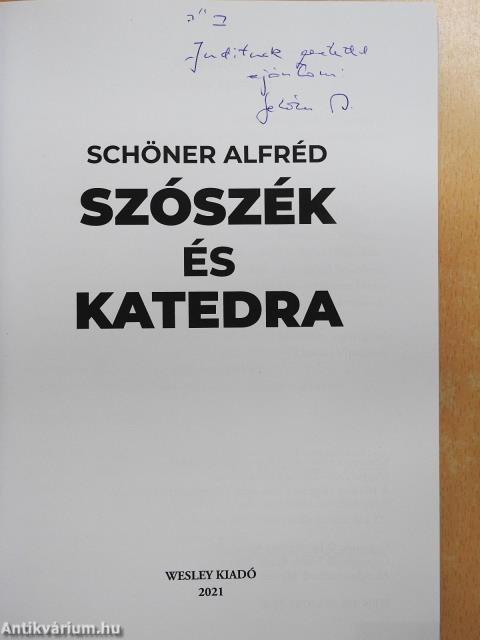 Szószék és katedra (dedikált példány)