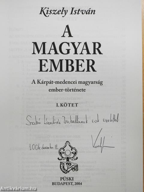 A magyar ember I-II. (dedikált példány)