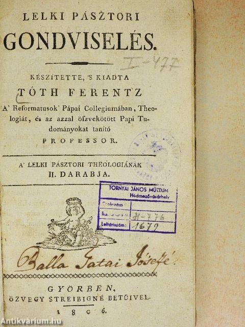 Lelki pásztori gondviselés