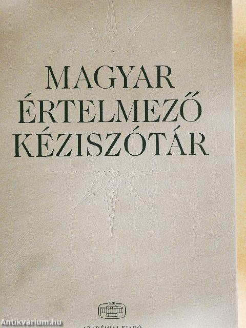 Magyar értelmező kéziszótár