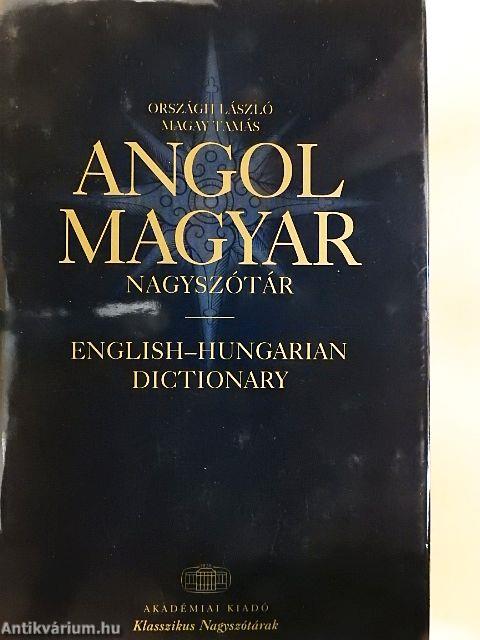 Angol-magyar nagyszótár