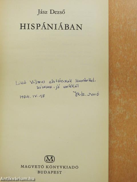 Hispániában (dedikált példány)