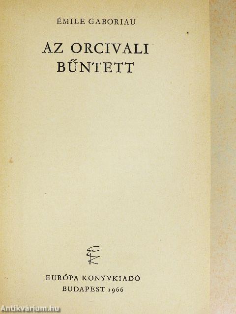 Az orcivali bűntett