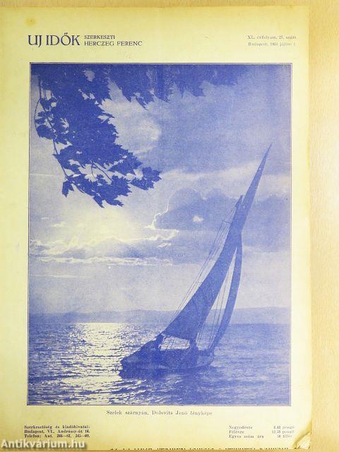 Uj Idők 1934. július-december (fél évfolyam)