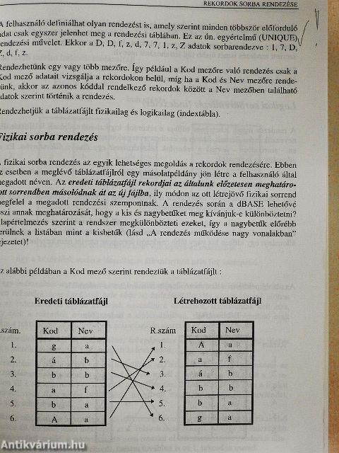 Adatbáziskezelés dBase 5.0 for Windows rendszerben 