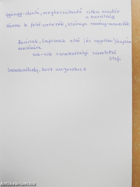 Bordalok (dedikált példány)