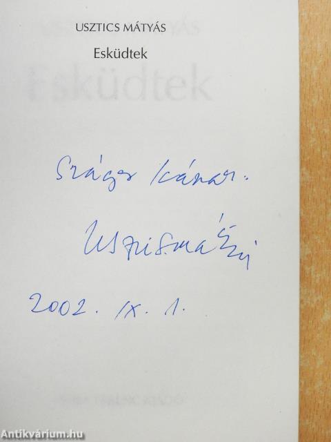 Esküdtek (dedikált példány)