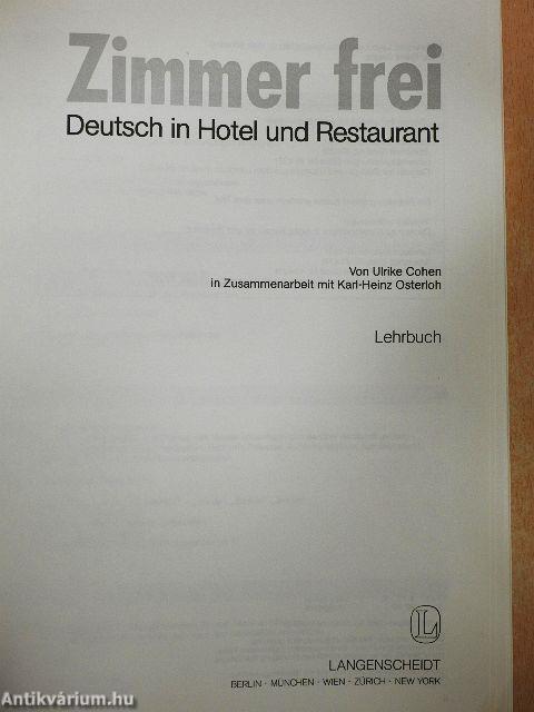 Zimmer frei - Lehrbuch