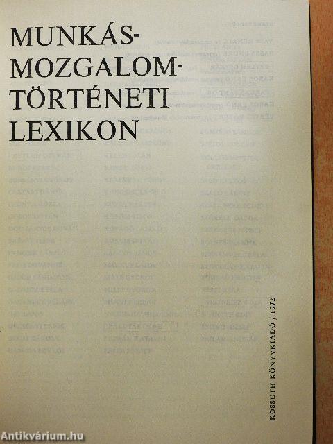 Munkásmozgalomtörténeti lexikon