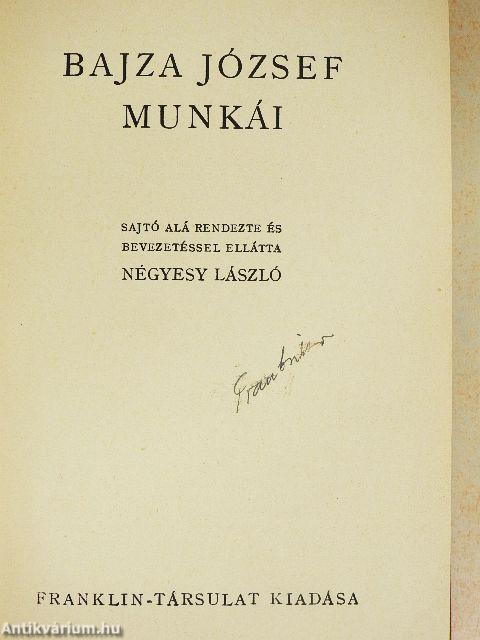 Bajza József munkái
