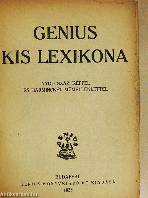 Genius kis lexikona