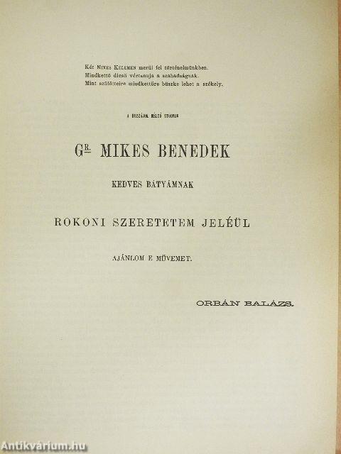 A Székelyföld leírása I-VI.