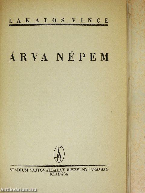 Árva népem