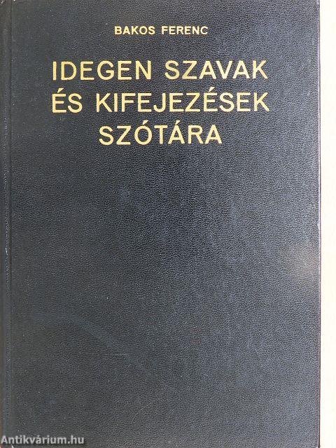 Idegen szavak és kifejezések szótára