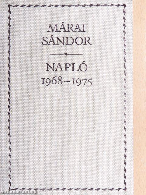 Napló 1968-1975