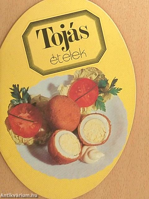 Tojásételek