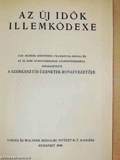 Az Új Idők illemkódexe