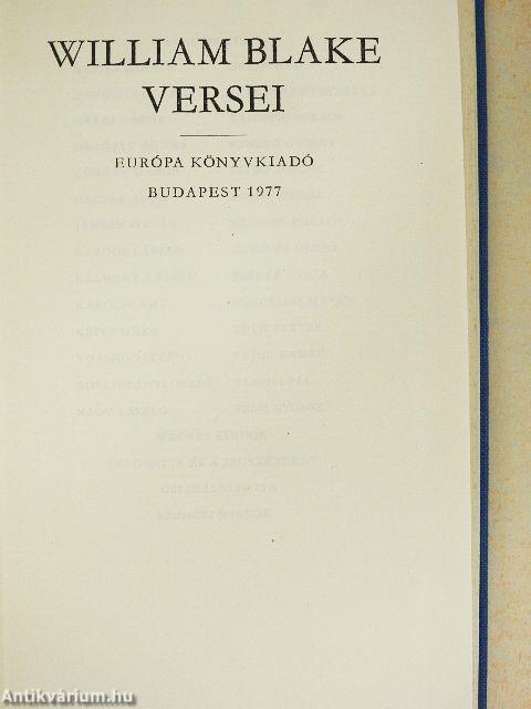 William Blake versei