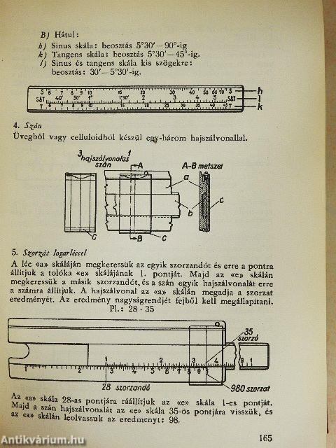 Műszaki táblázatok