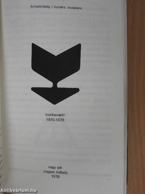 Korszerűség/Kortárs irodalom