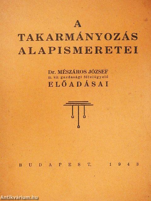 A takarmányozás alapismeretei