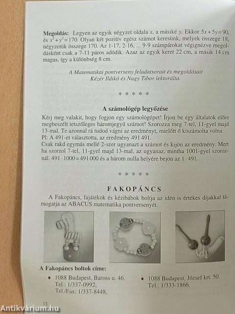 Abacus 2012. november