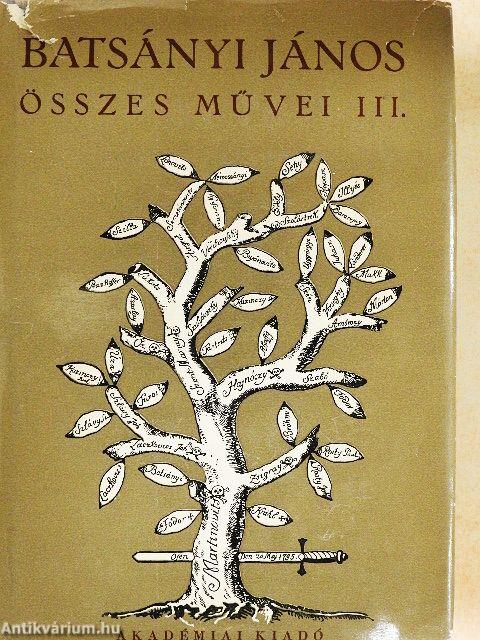 Batsányi János összes művei III.