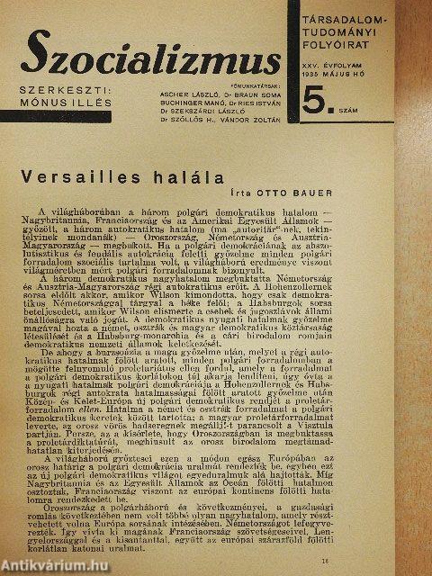 Szocializmus 1935. május