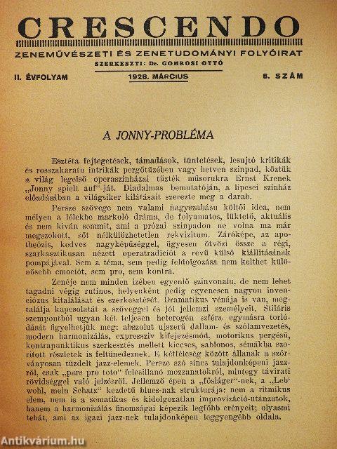 Crescendo 1928. március