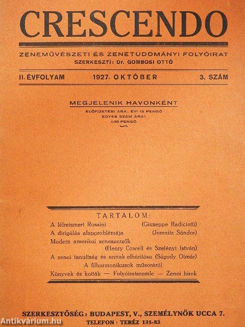 Crescendo 1927. október