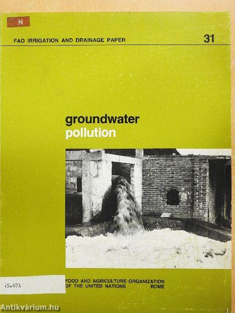 Groundwater pollution