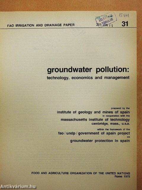 Groundwater pollution