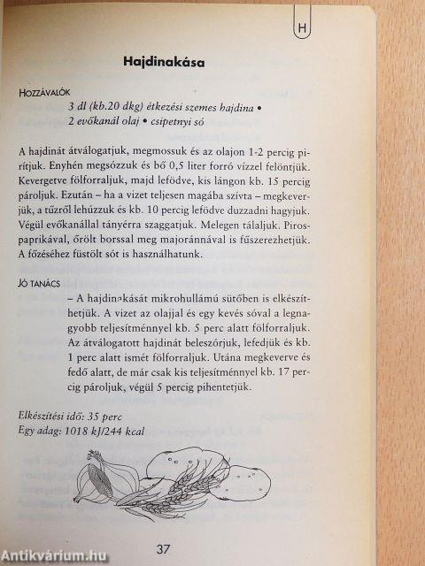 Főzelékek, köretek, mártások