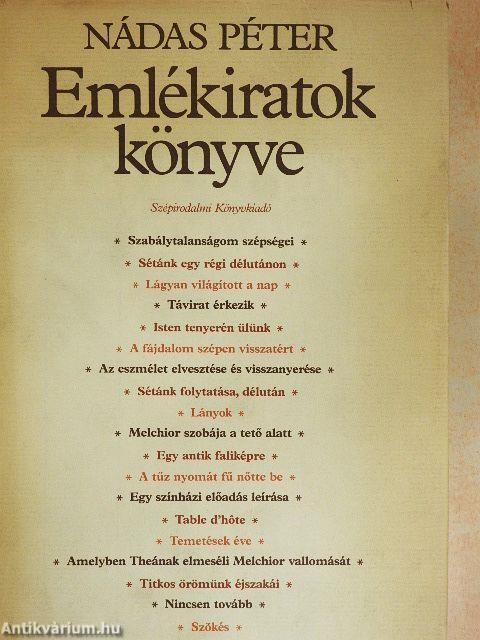 Emlékiratok könyve
