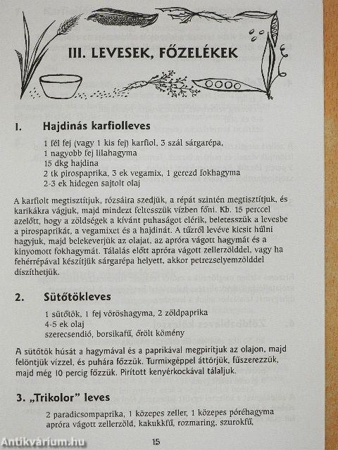 Napfényes receptek 1.