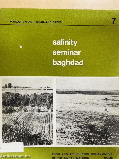 Salinity seminar, Baghdad