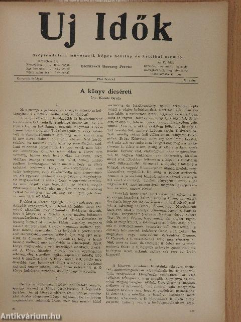 Uj Idők 1944. Pünkösd