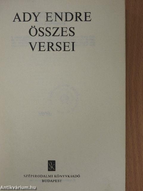 Ady Endre összes versei